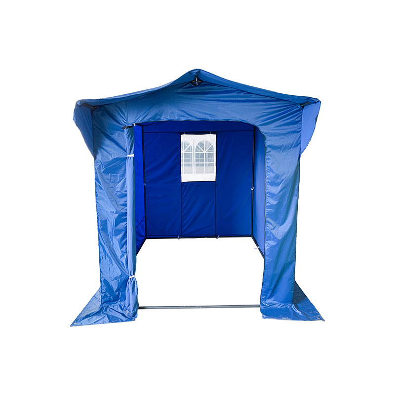 Folding Tent Pro Structure Series 50mm Aluminium + 4 Double Sides PVC 520G/M² TARP för professionella behov eller dagligen använd Blue
