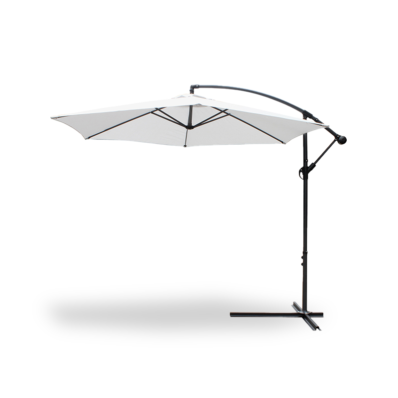 Utomhus uteplats 10 'hängande paraply solskugga w/t tvärbas